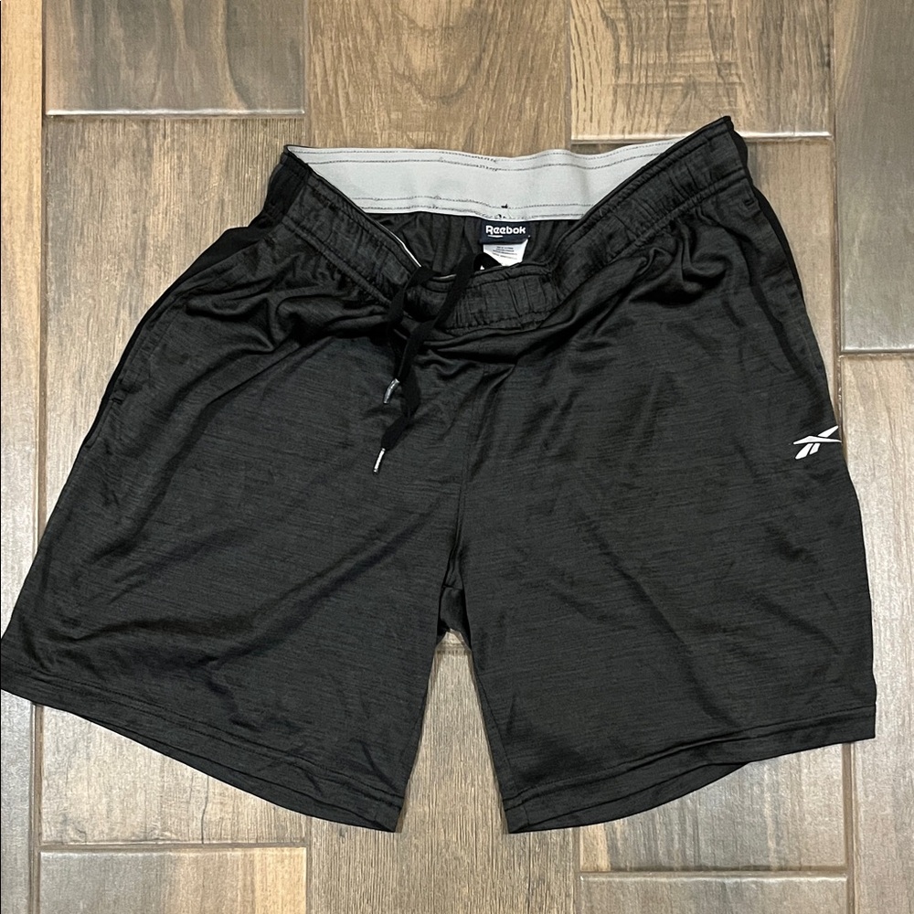 Reebok Men's Charcoal Athletic Shorts